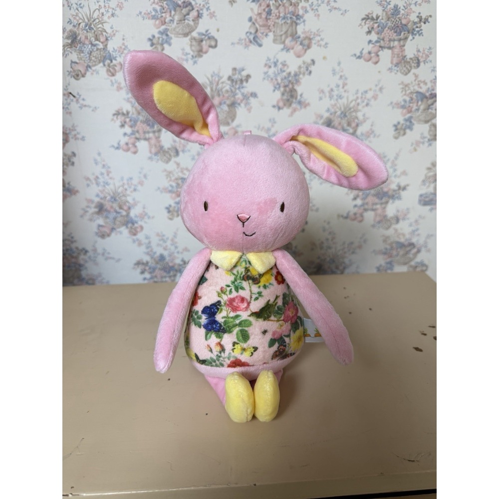 Bunnies By The Bay Rabbit Stuffed Plush Collectible Floral Pink Girl Nursery